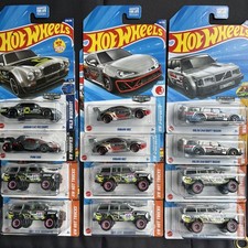 Lote de 12 Hot Wheels Zamac Volvo Wagon 2025, Jaguar XJC, Subaru BRZ y Jeep