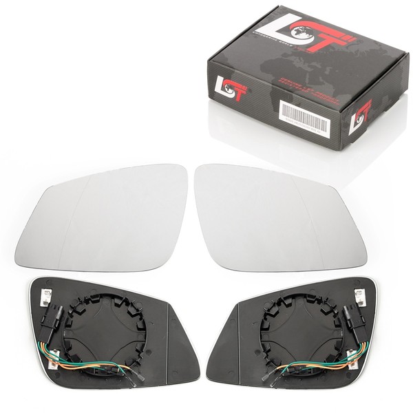 2X Seitenspiegel Glas Links Rechts AsphäRisch Toter Winkel FüR Bmw 5Er F10 F11-image