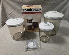 FoodSaver 3 Piece BPA-free Vacuum Storage Canister Set New In Open Box!