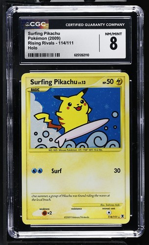 Surfing Pikachu graded CGC 8 for sale on eBay