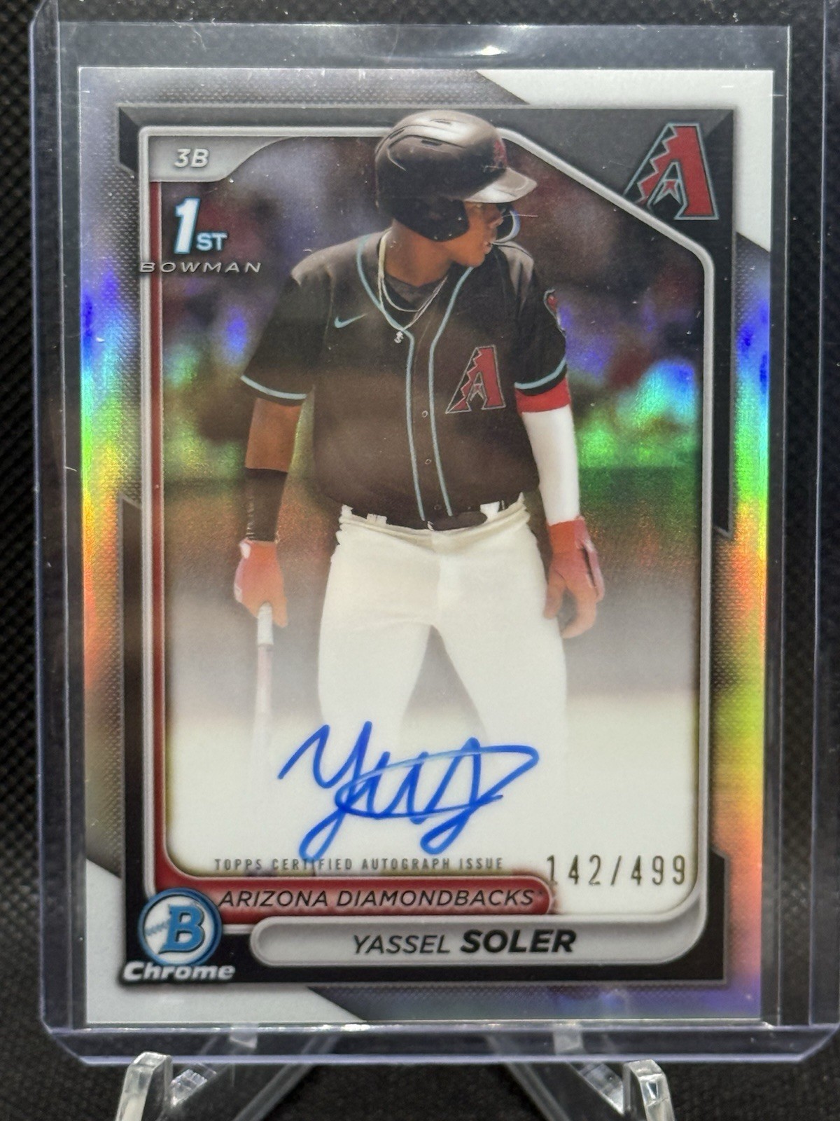 2024 Bowman Chrome - Prospect Autographs Yassel Soler #CPA-YSO Refractor /499