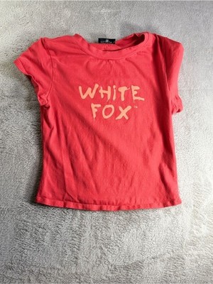 White Fox Coral Graphic Tee M