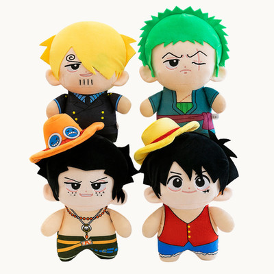 One Piece Chibi Plüsch 9 Zoll Luffy Sanji Zoro Ace Anime Sammlerstück weiche Puppe Geschenke