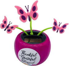 Solar Powered Dancing Flower Toy, Solar Dancer Figure, Solar Swinging Flip Flap
