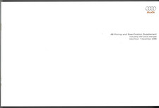 Audi A6 & S6 Saloon, Avant Prices & Optional Extras 2008-2009 UK Market Brochure