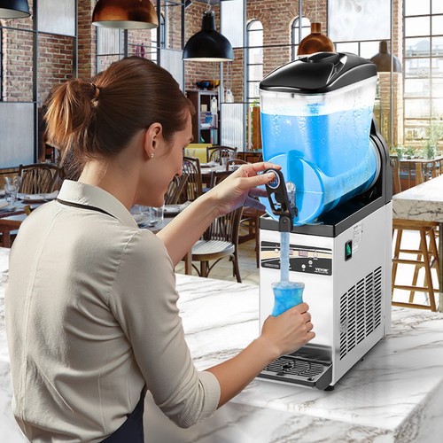 VEVOR Commercial Slushy Machine 15L Margarita Smoothie Frozen Drink Maker - Picture 8 of 12
