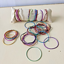 lot of elegant bangle bracelets for child. 39 Bracelets. 