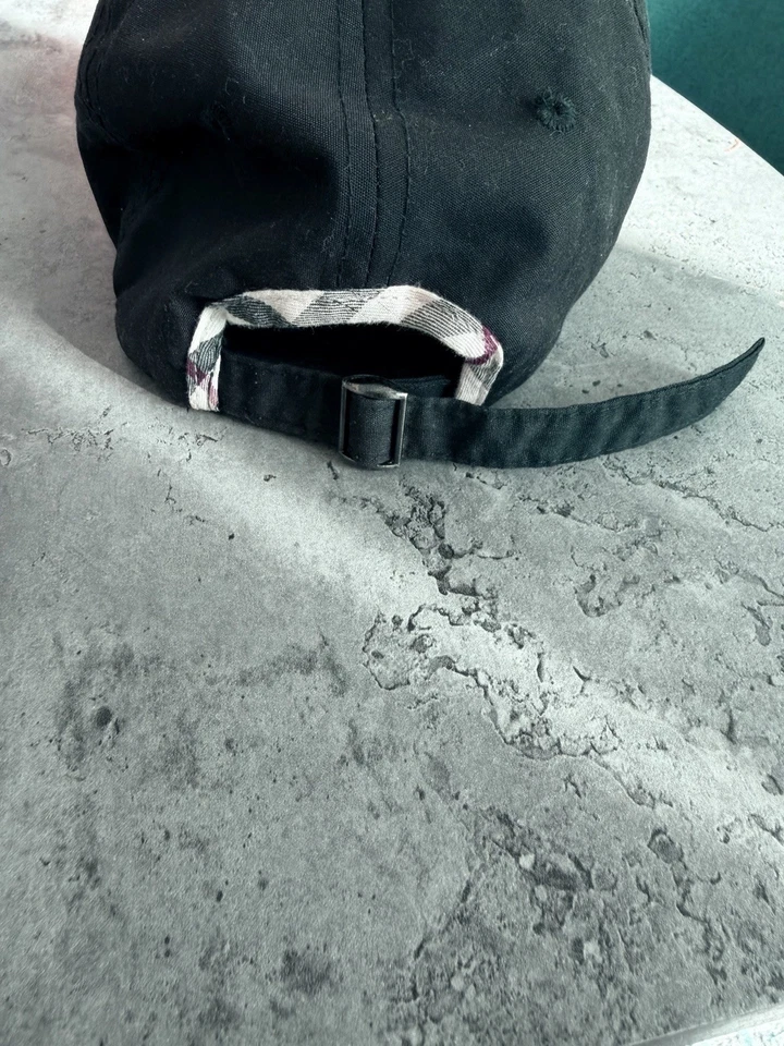 博柏利伦敦男式棉质 Nova Check 棒球帽均码正品罕见 — 第 2/3 张图片