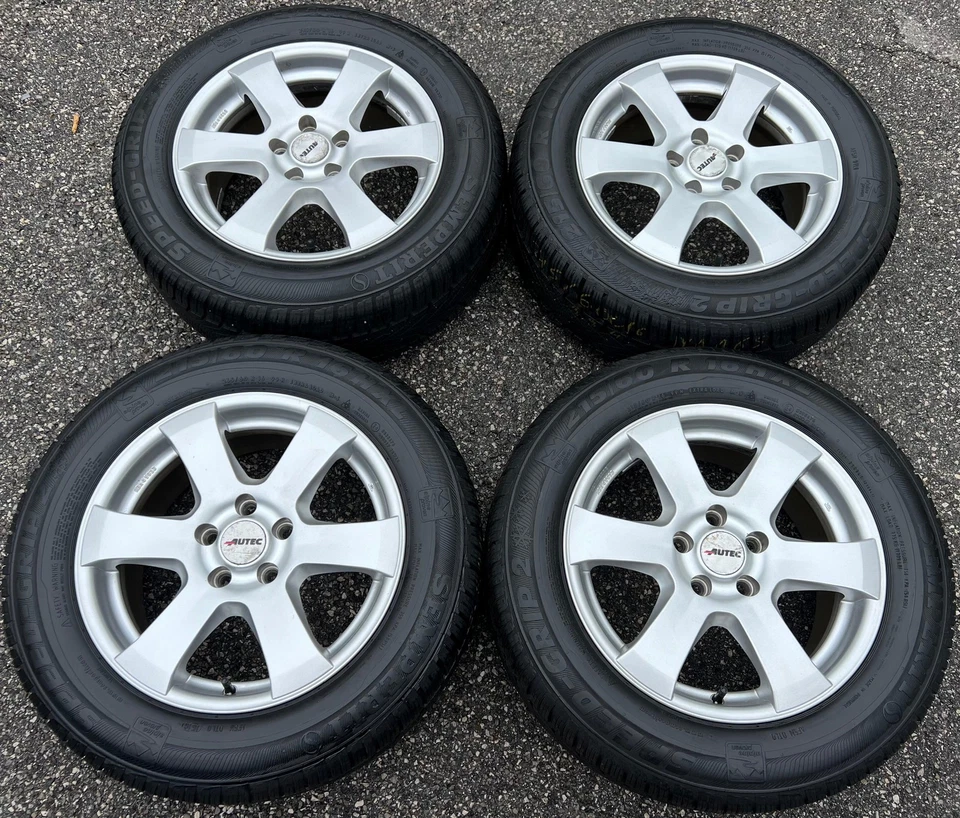 4 ALU 16" WINTERRÄDER PEUGEOT 508 607 215/60R16 99H SEMPERIT FREIHAUS - Bild 2 von 4