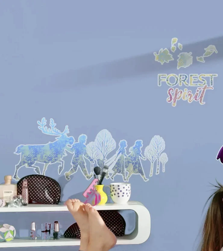 Frozen Pared Pegatinas Muebles Calcomanías 61 Piezas Set 50x70cm Disney Ana Elsa