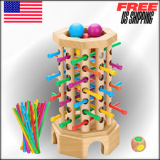 Montessori Wooden Board Game, Educational Learning Toy, Classic Tower Games