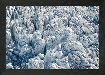 Gletscher Eis Formation Luftbild gerahmt Wandbild Poster Leinwanddruck Bild