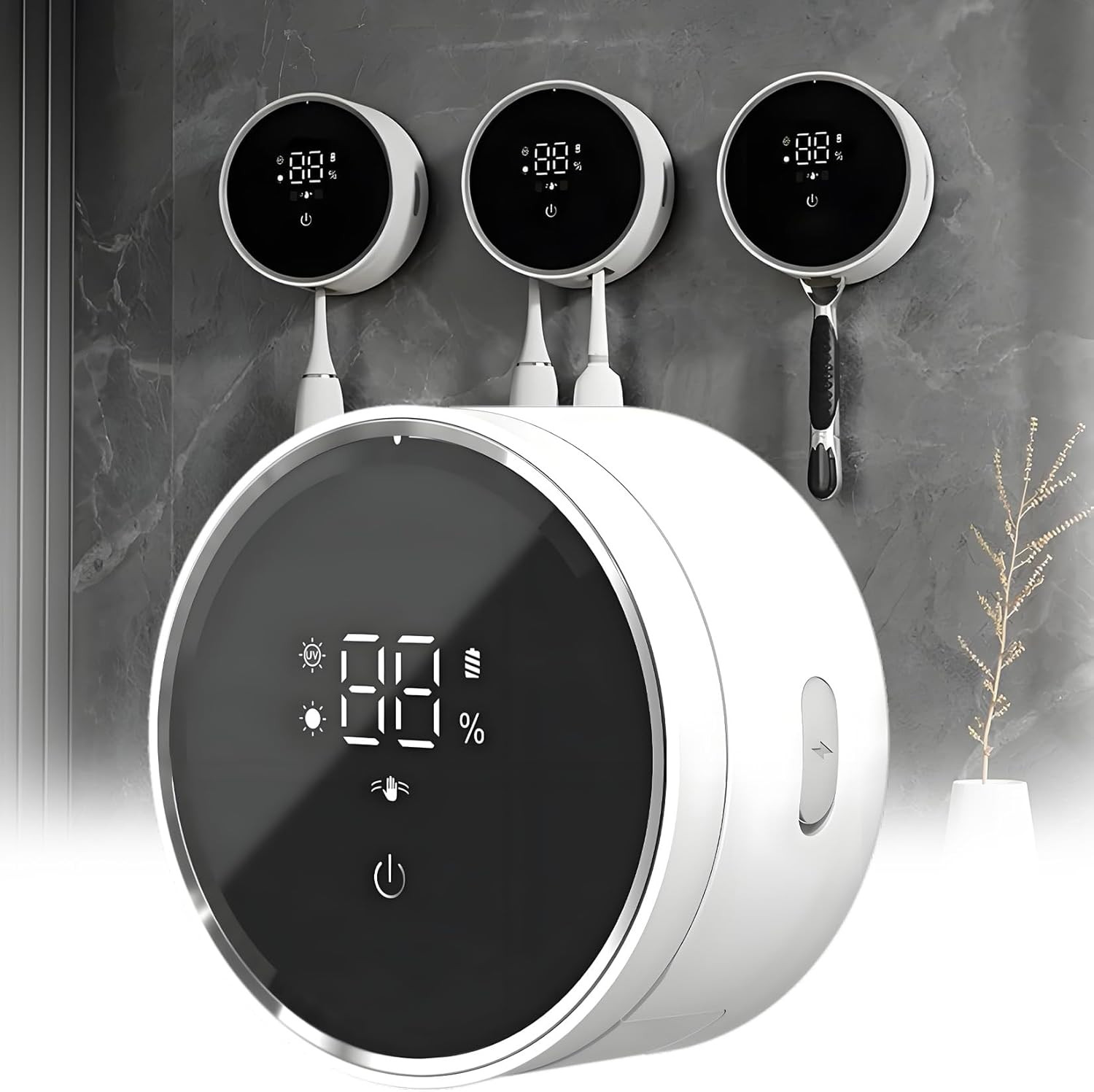 Bathroom Toothbrush Holders Cleaner & Dryer -  Wall Mounted Electric Tooth Brush