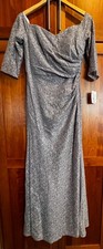 NWT $169 OLEG CASSINI Portobello Off Shoulder Mother Bride Wedding Dress Size 8