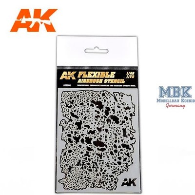 AK Interactive S.L. AK-9080 FLEXIBLE AIRBRUSH STENCIL 1:48   1:72