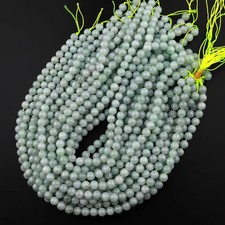 Soft Green Jade Beads Roundelle Handmade 4MM, 5MM, 6MM, 7MM, 8MM Healing Wear