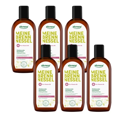 alkmene 6x Brennnessel Haarwasser mit Provitamin B5 250 ml - Haartonikum