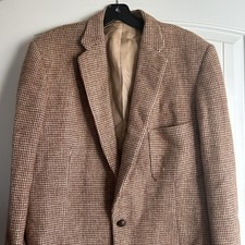 Harris Tweed Wool Jacket USA Blazer Mens