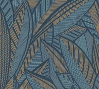As Vliestapete French Affair BläTter Blau 399335