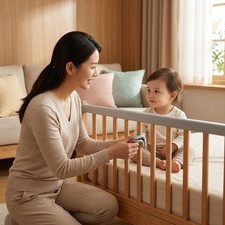 Crib Rail Connector Clip Corner Fixing Buckle for Playpen and Bed Frame Bed