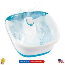 Compact Bubble Mate Foot Spa with Pumice Stone - Perfect for Neuropathy Relief