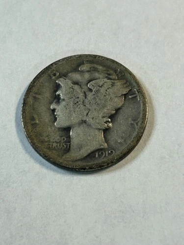 1919-P MERCURY DIME. AG-G Details. $1.25 ebay Shipping L-1