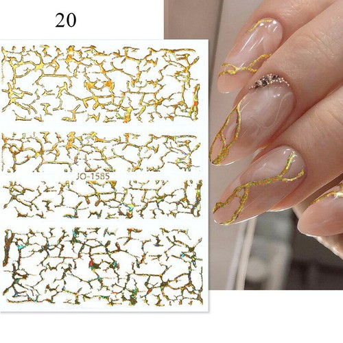 French Nagel Kunst Aufkleber Folie Blumen Sticker DIY Maniküre Dekoration > - Bild 87 von 88