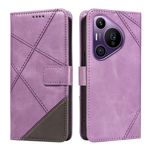 Colorblock Embossed Wallet Case Phone Case Cover for Huawei P70 Mate 60 Nova 12S - Picture 17 of 17