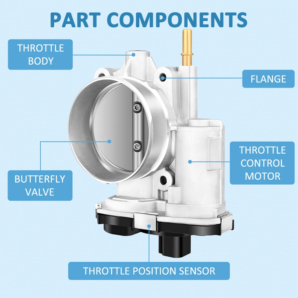 Carrocería del acelerador para Chevrolet Trailblazer Saab 9-7x GMC Envoy 4,2 L 2008 2009 Foto 3 de 4
