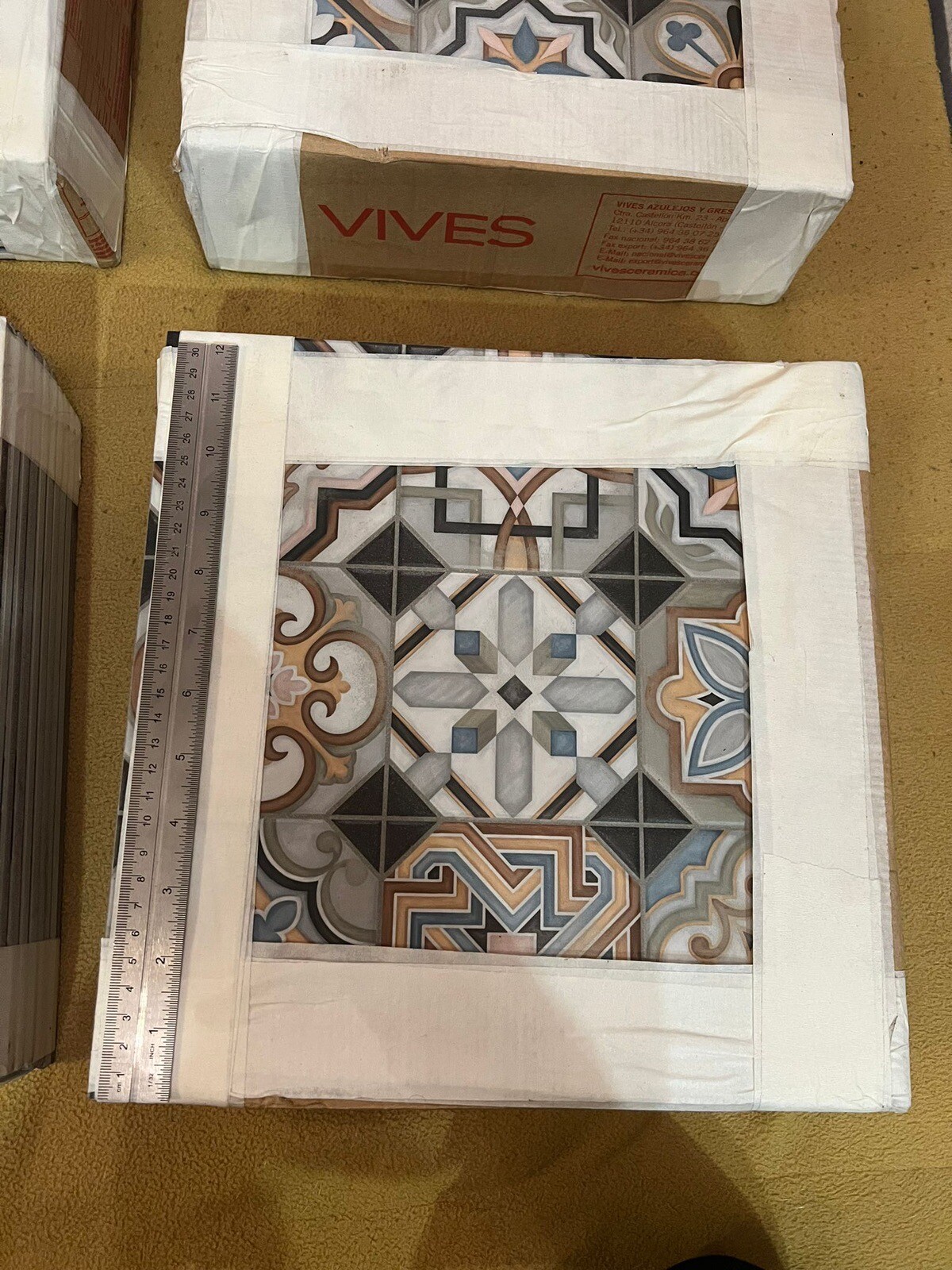 Ceramic Kitchen/Bathroom patterned floor tiles job lot eBay