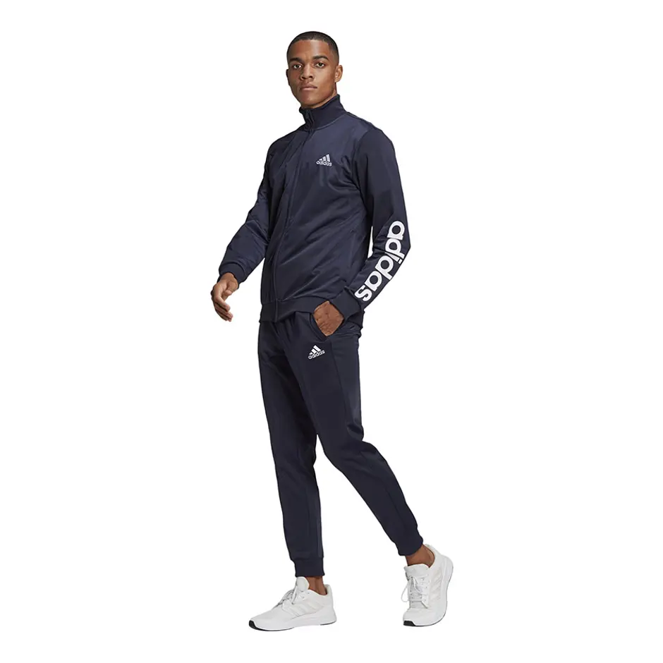 adidas Men's XL Essential Tracksuit Linear Tricot Tapered 2