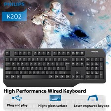 Philips Wired Gaming Keyboard USB2.0 104 Keys...