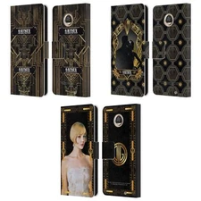 OFFICIAL THE GREAT GATSBY GRAPHICS LEATHER BOOK WALLET CASE FOR MOTOROLA PHONES