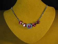 MARIANA NECKLACE SWAROVSKI PINK BLUE CRYSTALS SPL MOSAIC Multi Gift Christmas