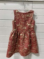 Crewcuts jacquard dress in botanical print girls size 5