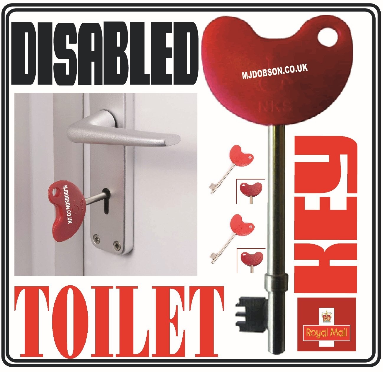 Disabled Radar Key WC Cafes Pubs Bathrooms Toilet Key 100% Genuine Same ...