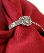 Crystal 925 Sterling Silver Ring Size 6 New