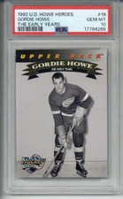 1992 UPPER DECK HOWE HEROES THE EARLY YEARS GORDIE HOWE RED WINGS PSA 10 LOW POP