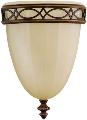 Sea Gull WB1288WAL Drawing Room 1-Light Wall Sconce - Walnut