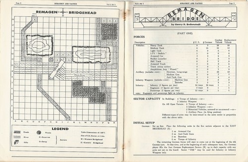 Strategy & Tactics S&T # 1 Vol 1 #1 Remagen, Blitzkrieg reimpresión Play Copy FS - Imagen 3 de 3