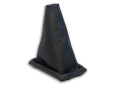 SCHALTMANSCHETTE TOYOTA COROLLA E12 2002-2006 SCHALTSACK LEDER NAHT DUNKELBLAU