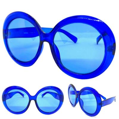 OVERSIZED EXAGGERATED RETRO SUN GLASSES X-Large Huge Big Round