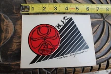 HIC HAWAIIAN ISLAND CREATIONS Surfboards Red Clear Vintage 80's Surfing STICKER