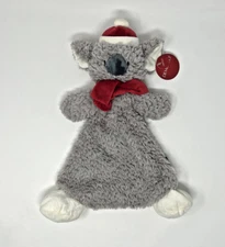Demdaco Christmas Koala Plush Lovey Rattle Baby Security Blanket 14 Inches