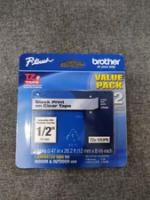 Brother International Tze1312pk Label Tape - 0.50" Width
