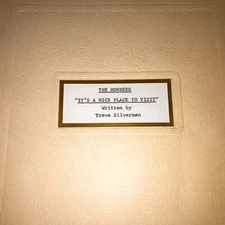 MONKEES (4/67) Rare Signed Hand-Typed Orig Carbon IT'S A NICE PLACE TO VISIT+COA