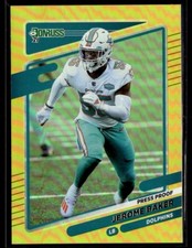 2021 Panini Donruss Jerome Baker Press Proof Premium #67 Miami Dolphins