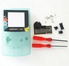 GBC Nintendo Game Boy Color Housing Shell Screen Glow in the Dark Pikachu USA!