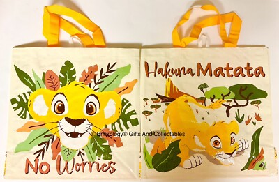 Einkaufstasche Paar zwei Henkeltaschen Disney König der Löwen Simba Hakuna Matata Film