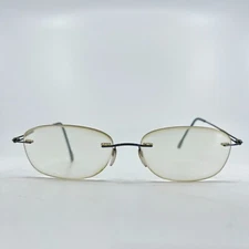Silhouette Eyeglasses Titan Silver Blue Rimless Frame H7211